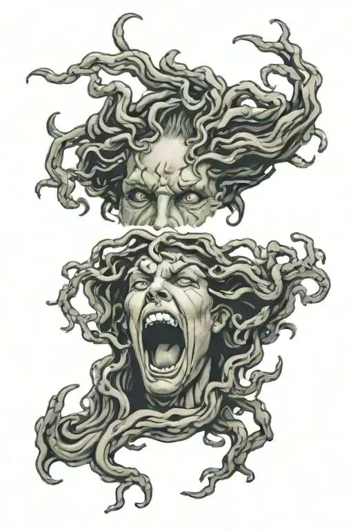 Crying Medusa Face