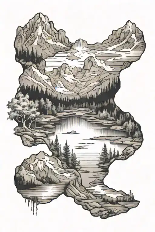 Mountains Lakes Nature