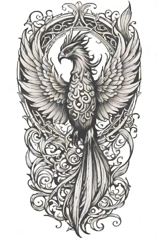 Phoenix Emerging That Represents The Journey Of Transition From Male To Female As Transgender