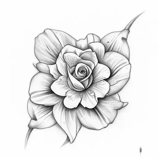 Flower Whit The Word Natuur