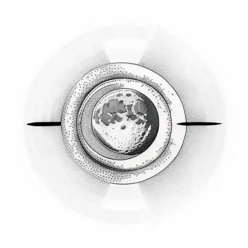 Moon Phases In A Circle