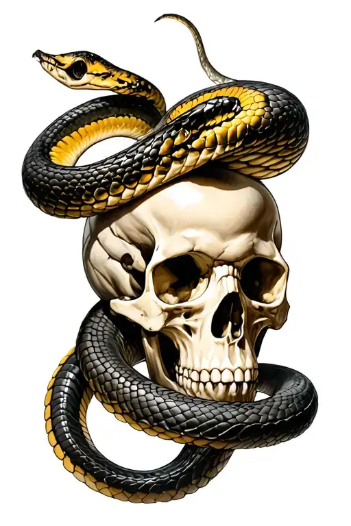 Skull And Snake Wrapping