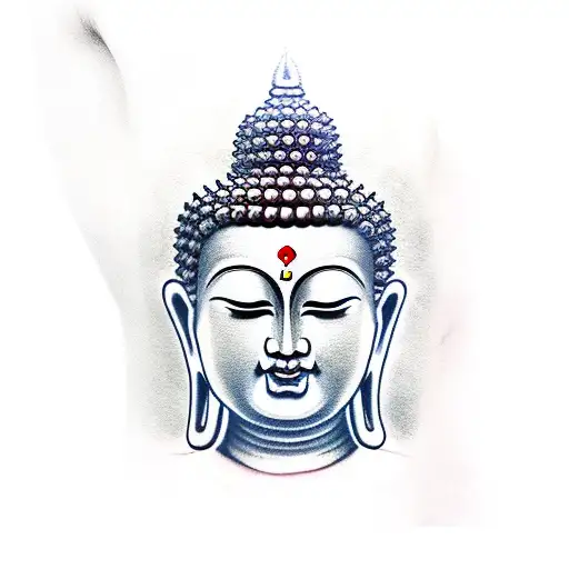 Buddha With Demon Full Arm