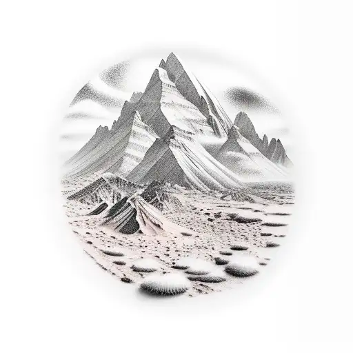 Desert Mountain Scene