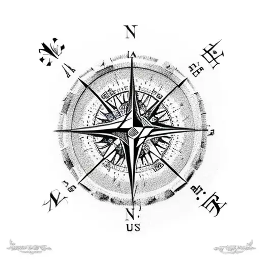 Lettered Compass For Spine