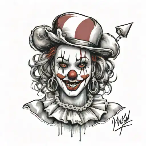 Female Clown Face