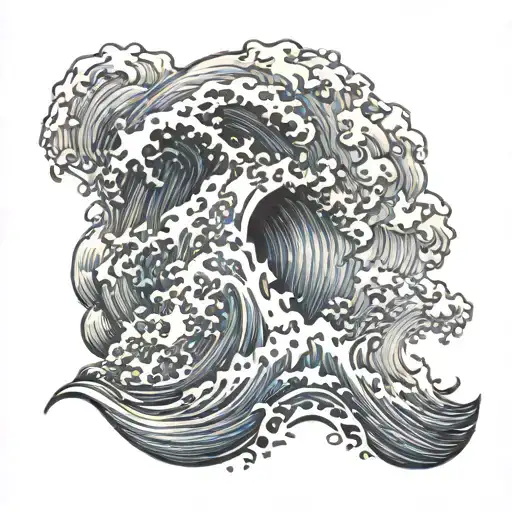 Crashing Wave Fire Coming