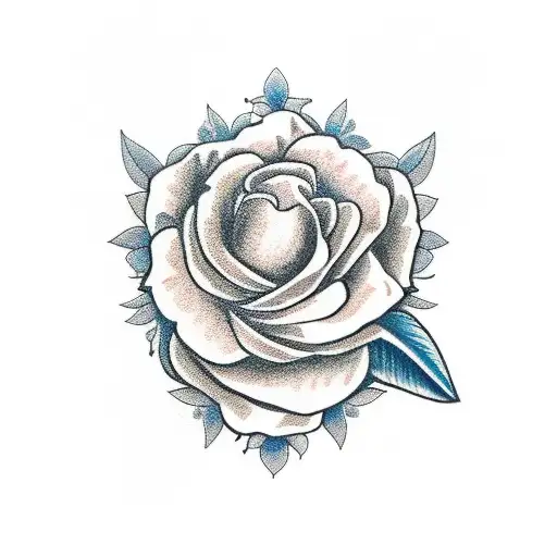 Lady With Dagger With Colored Flowers