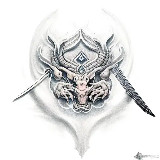 Egal Standing On The Grip Of A Sword