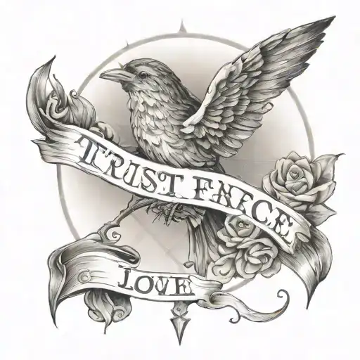 Trust Peace Faith Hope Love