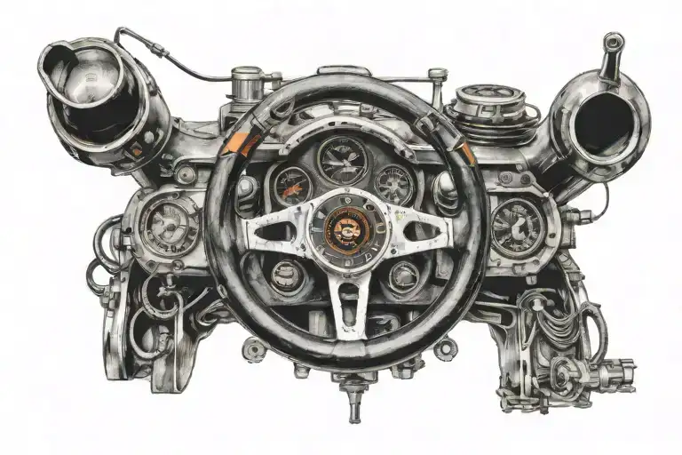 A Formula 1 Car Steering Wheel