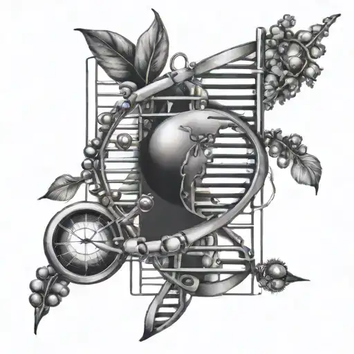 Hope Molecule With Dna Double Helix