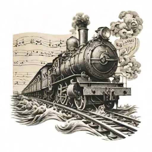 Sheet Music Music Seafaring Railway