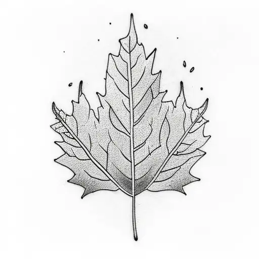 Mountain Scene Autumn Leaf