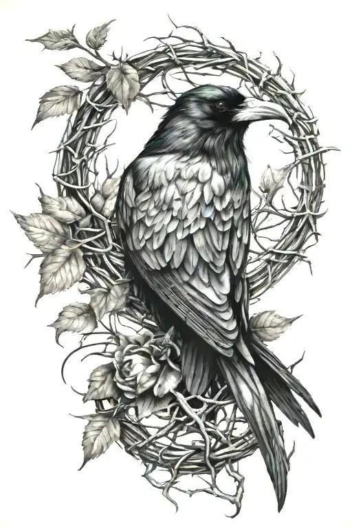 Raven And Thorns Wrapped