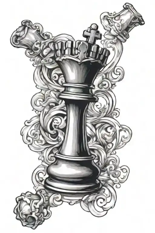 Elegantly Fancy Chess Piece