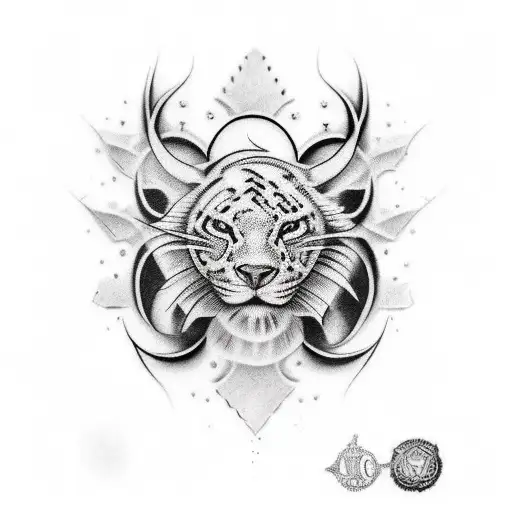 Black And White Realistic Arm Sleeve