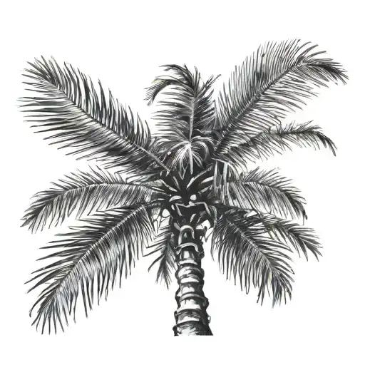 Beach Palm Tree
