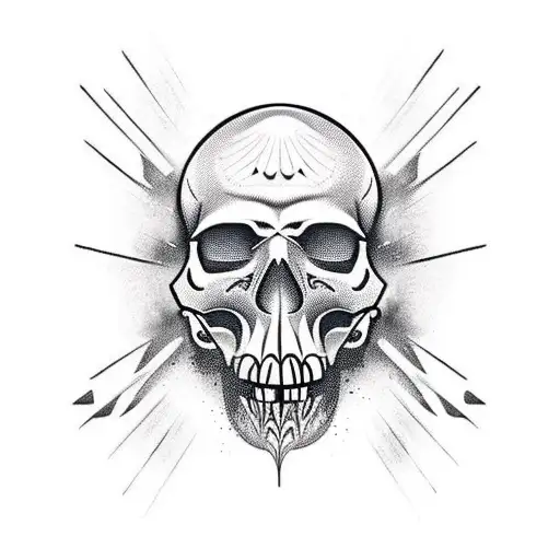 Warrior With A Skull On His Shoulder