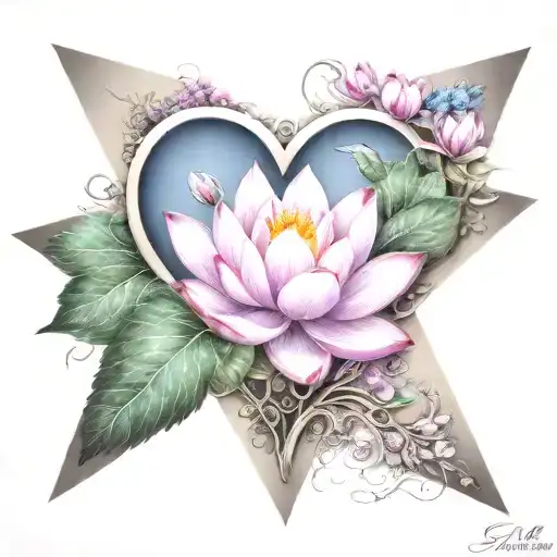 Colorful Infinity Symbol Triangle Blooming Heart Lotus Names Lynnette Syrena 2-11-2018