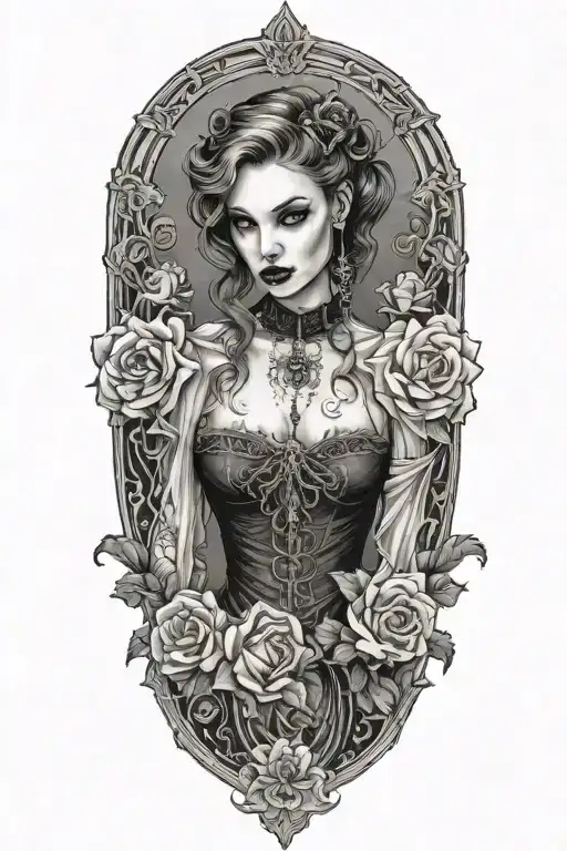 Female Vampire Girl Full Body