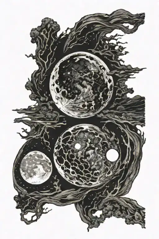 Dark Moon Obscure In The Moon