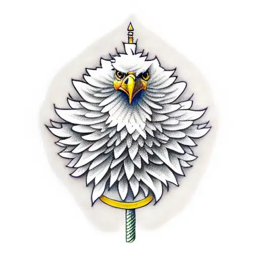 Eagle On A Beanstalk