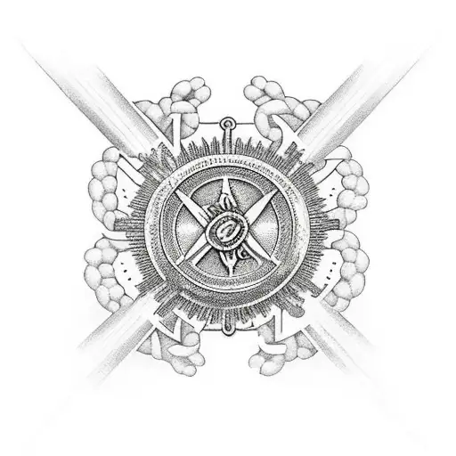 Rosary With War Background