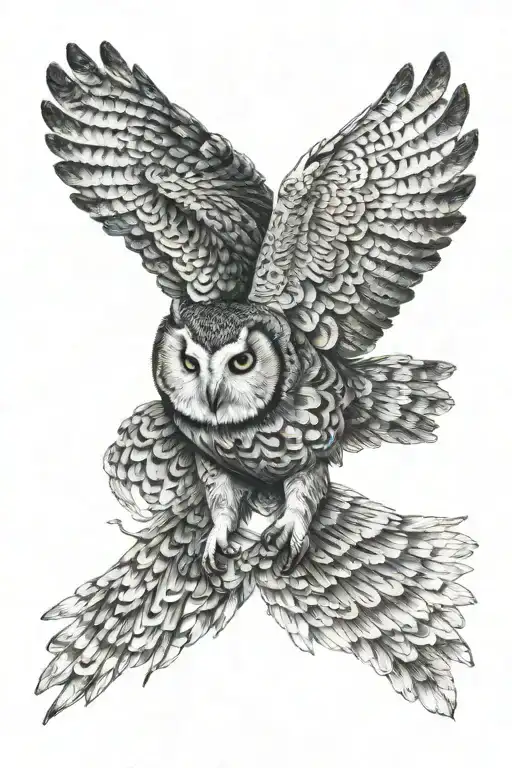 Owl Flying