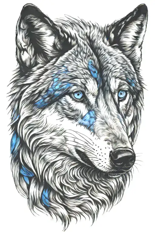 Wolf Blue Eyes