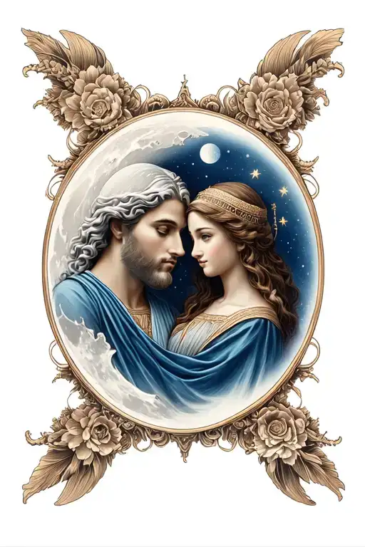 Papa Son And Daughter Of The Moon