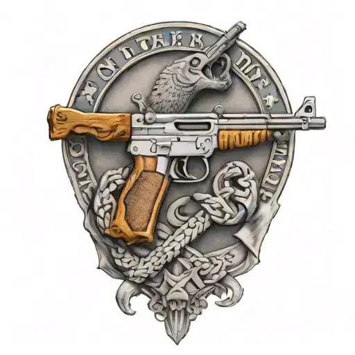 Don't Tread On Me Guns Tattoo Ak47