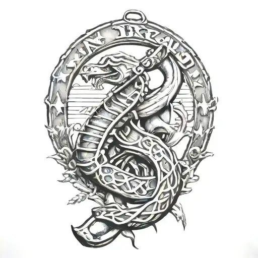 Don't Tread On Me Guns Tattoo Ak47