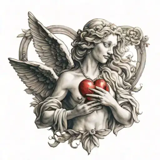 Aphrodite Holding A Heart