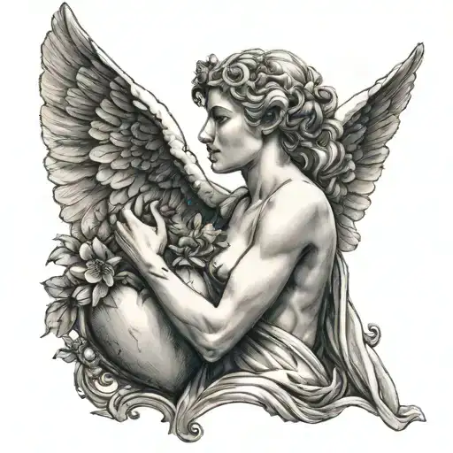 Aphrodite Holding A Heart