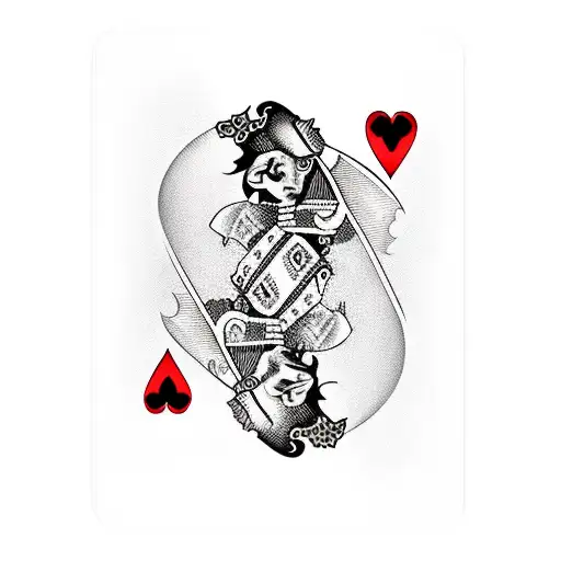 King Of Hearts Elvis Playing Card