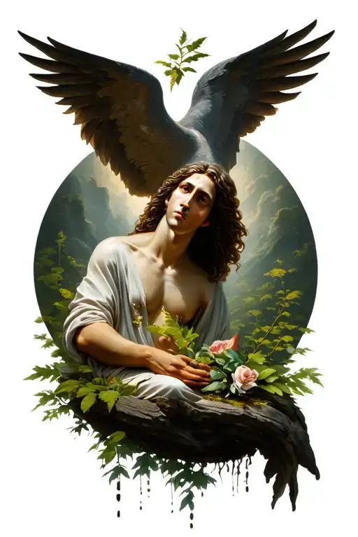 God Or Angle With Nature And Sound