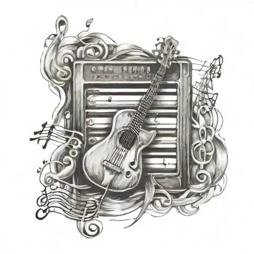 X & S Embossed Surrounded My Music