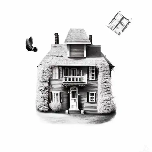 Old House Inside The Coffee