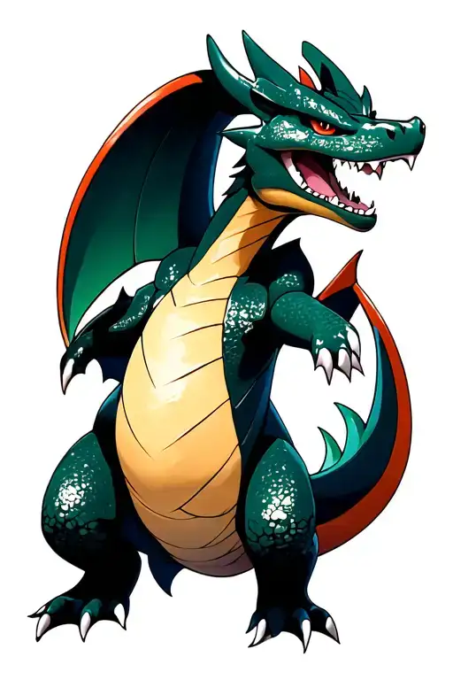 Charizard Mixed With Cloud From Final Fantasy Vii