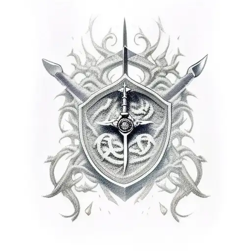 Crusder Sword With Inscription Reading Momento Mori