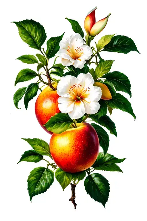 Chiaroscuro Pasion Fruit Plant With Flower And Fruits