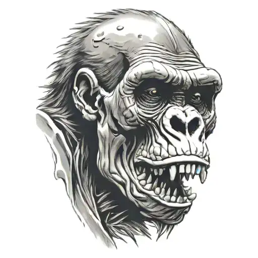Gorilla Skull