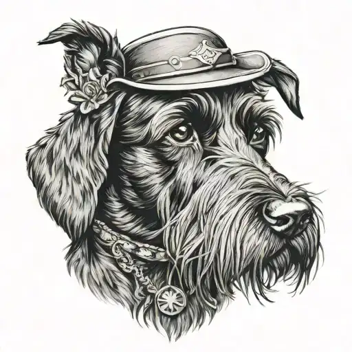 Black Schnauzer Cowgirl