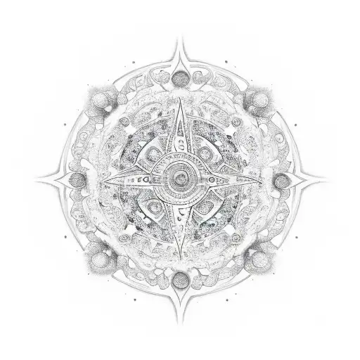 Round Background For Religious Girl