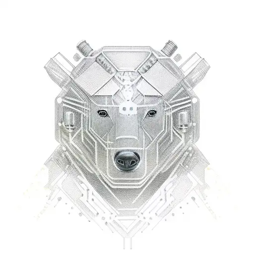 Cyberpunk Bear Full Body