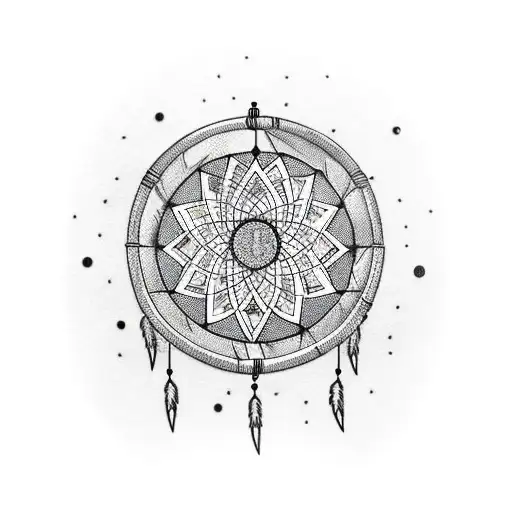 Moon Dreamcatcher Arrow Mother Son