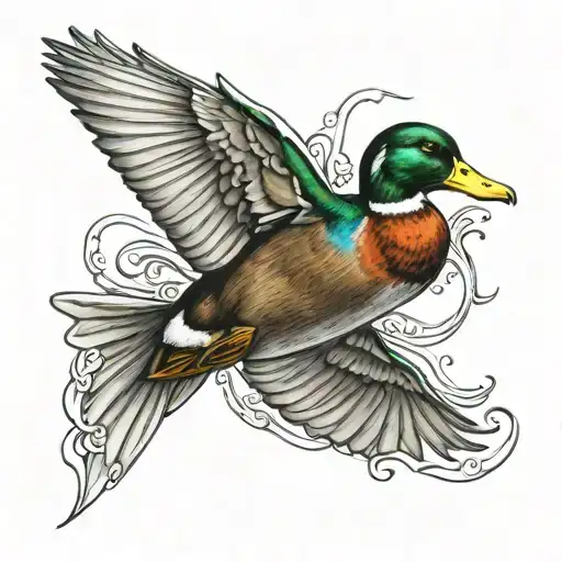 Mallard Duck And Venom