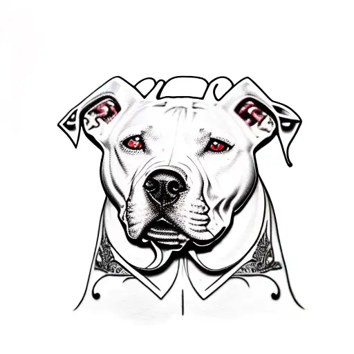 Loss White Pitbull