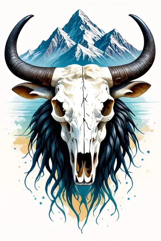 Brahma Bull Skull Mountains